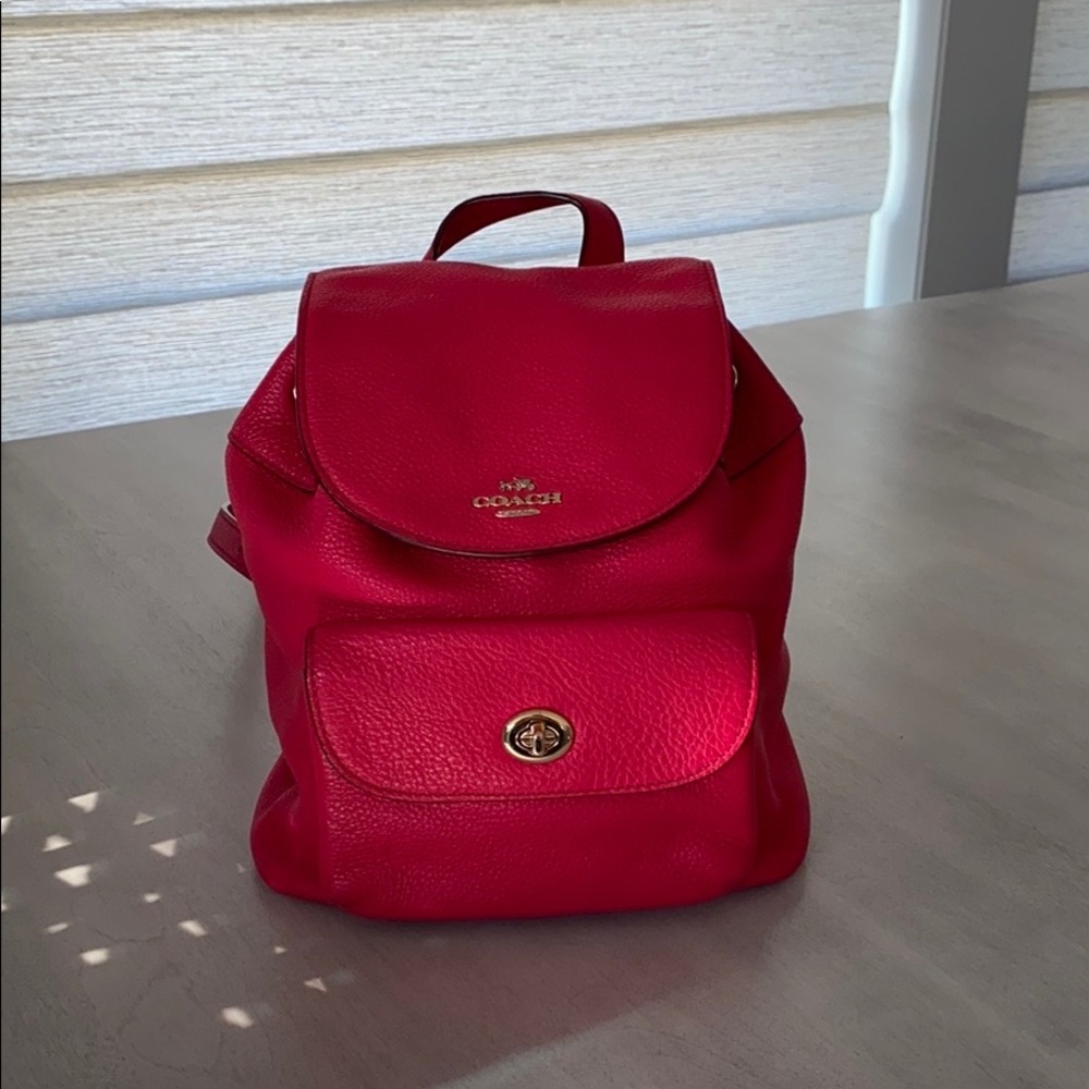 Coach Mini Turnlock Backpack